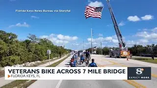 Veterans bike across 7-mile bridge | Florida Keys, FL