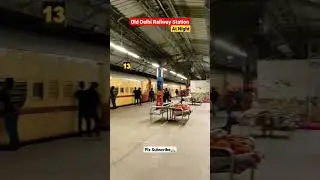 Old Delhi Railway Station At Night 🚂🚉 #shorts #youtubeshorts #olddelhi #railway #station #delhi