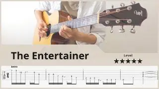 【TAB】The Entertainer - Scott Joplin - FingerStyle Guitar ソロギター【タブ】