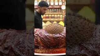 🍖 Yemeni Spice Souk Roast 🕌 | Full Roasted Camel with Chili Zurbian Sauce 🔪 Smart Knife ASMR