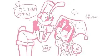 Jax Is Innocent 😇😏 | Pomni and Jax | The Amazing Digital Circus Comic Dub | Unusual Message 