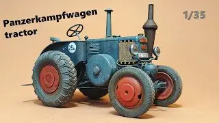 Тягач Panzerkampfwagen D8506 готов. Модель Lanz Buldog в масштабе 1/35 от MiniArt. Покраска.
