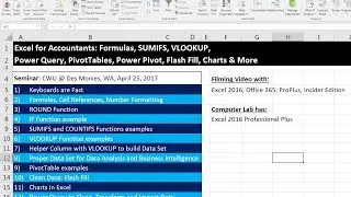 Excel для бухгалтеров: сводные таблицы, Power Query, ЕСЛИ, СУММЕСЛИМН, ВПР, мгновенное заполнение, диаграммы&hellip; Семинар CWU