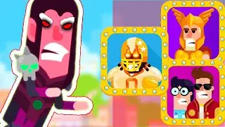 DarkMage vs MadMike ThorThunderGod Schoolmates Bowmasters 2021 Game Tricker 49