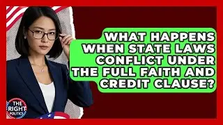What Happens When State Laws Conflict Under The Full Faith And Credit Clause? - The Right Politics