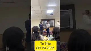 SBI PO 2022 ll My Journey ll #banker #motivation #sbi #sbipo