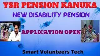 YSR PENSION KANUKA//NEW DISABILITY PENSION//APPLICATION OPEN