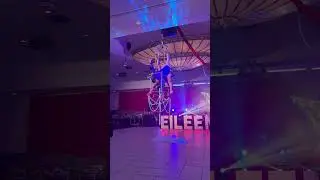 Aerial Chandelier Duo for Bounce Entertainment #aerialchandelier #aerialdance #circusduo