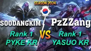 SOODANGKIM vs PzZZang - OTP Pyke CHALLENGER vs BEST YASUO KR Mid - Patch 14.7 KR Ranked CHALLENGER