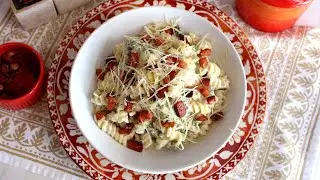 MOLHO CREMOSO DE QUEIJO, BACON E BR&Oacute;COLIS - RECEITAS QUE AMO