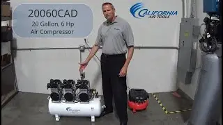 CALIFORNIA AIR TOOLS 20060CAD Ультратихий безмасляный воздушный компрессор 20 галлонов, 6 л.с.