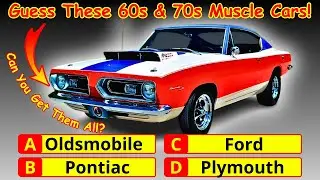 Can You Name These 60s & 70s Muscle and Pony Cars?