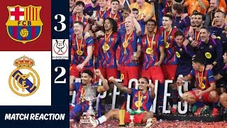 Barcelona Vs Real Madrid 3-2 - All Goals & Extended Reactions & Highlights - Super Cup Final