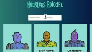03 React Basics - 046 Monsters Rolodex   Hooks  useEffect