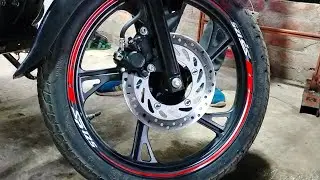 #honda sp125 Rim stickering #sp 125 sticker design #sp125newmodel  rim sticker modified #honda sp #