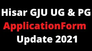 GJU Admission 2021 || GJUS&T Hisar Admission 2021 Full Details