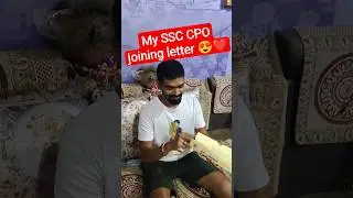 My SSC CPO joining letter. Sub inspector ITBP. #motivation #cpo2023 #status #motivational