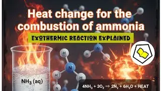 What is the heat change for combustion of ammonia?