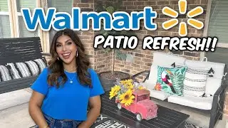 WALMART PATIO REFRESH 2023!! | Clean & Decorate With Me!