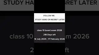Boards Countdown 2026 -218 DAYS LEFT #boards #countdown #10thboards #examination  #explore #cbse