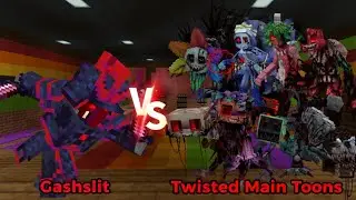 Gashslit VS Twisted Main Toons | Minecraft Mob Battle
