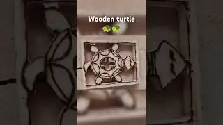 Wooden turtle 🐢#woodart #woodcarving #woodworking DIY crafts, diy projects , #scrollsaw satisfying