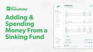 Adding and Spending Money From a Sinking Fund