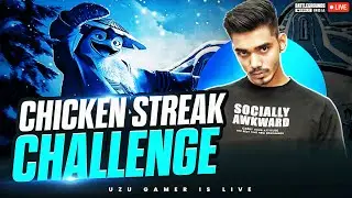 CHICKEN  STREAK  WITH SHER | CHALLENGE STREAM | BGMI LIVE | UZU GAMER