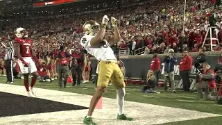 Notre Dame wide receiver Jordan Faison to drop lacrosse, focus on football