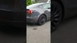 Tesla model 3 Performance med Active Sound exhaust system&nbsp;