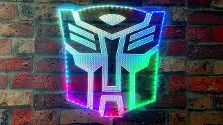 Transformers Neon LED Sign with Dynamic RGB Colors