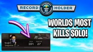 394 KILLS WORLD RECORD..  (WORLDS MOST KILLS SOLO) - COD BO4