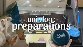 UNI VLOG : Preparations || getting new retainer, short shopping haul, moving in 📚📦