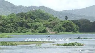 Lake Powai with Renaissance Hotel in Mumbai in 1990's | Man dumps garbage into lake