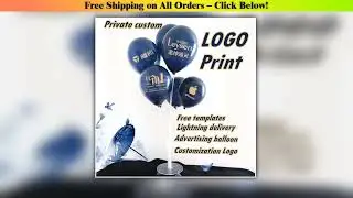 Custom Balloon Ink Blue QR Code Advertising Balloon Printing Custom Logo Starry Night Blue