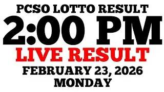 Lotto Result Today 2:00 PM Draw February 23, 2026 Monday PCSO LIVE Result