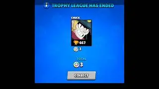 Trophy RESET Brawl Stars #shorts​ #brawlstars​ #trophyreset​ #spongebob​
