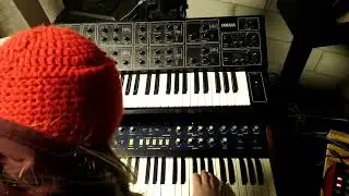 Jamming with 5U Modular, Akai MPC X, and 7 Synths