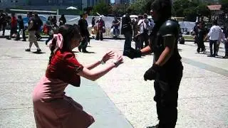Aerith & Zack have a Squat Competition