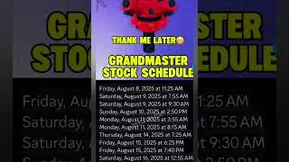 grand Master sprinkler stick time grow a garden#short#grow a garden stock time,