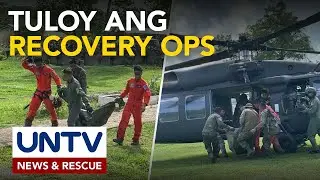 Recovery operation sa nasawing crew ng PAF helicopter sa Agusan del Sur, nagpapatuloy