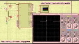 8051 (AT89C51) timer1 include keil (c code and hex) and Proteus simulation