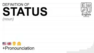 STATUS meaning, definition & pronunciation | What is STATUS? | How to say STATUS
