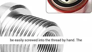 Topzon Threaded Adapter   Oil Filter Threaded Adapter Connector 12‑28 to 34‑16 Auto