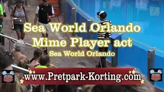 Mime Player act Sea World Orlando performer