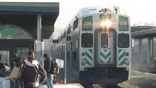 GO Transit Train Arrives At Bloor Station