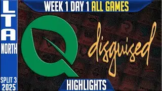 Flyquest vs Disguised ALL GAMES Highlights | LTA North 2025 Split 3 W1D1 | FLY vs DSG