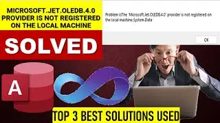 Поставщик Microsoft.Jet.OLEDB.4.0 не зарегистрирован на локальном компьютере | РЕШЕНО