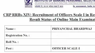My RRB PO Mains Result #banking #rrbpo 