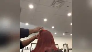 From jet black to cherry red hair